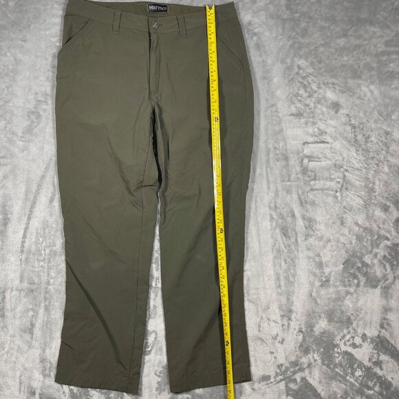 Marmot Mens Olive Green Outdoor Pants Size 34 Lightweight Durable Stretch Fabric - Picture 7 of 11